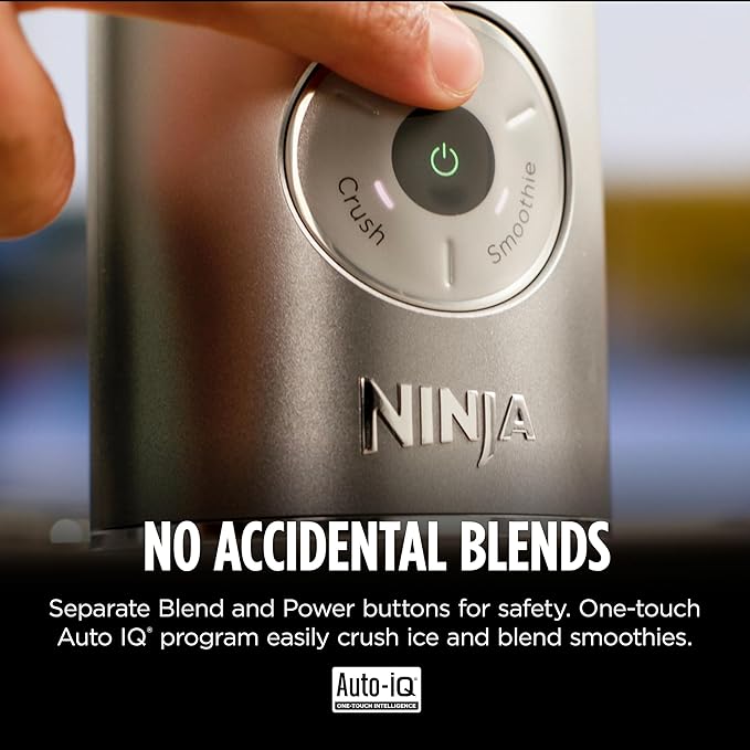 Ninja Blast Max, Portable Blender + Twist & Go, Personal Ninja Blender, Smoothie, Blend, Ice Crush, 3 Programs, Cordless, 22 oz removable Vessel, Dishwasher Safe, Leakproof, Cream, BC251IV
