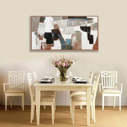 Wall Art Pictures For Wall Canvas Modern And Minimalist Wall Art 29"X58" Framed Wall Decor Artwork Painting Natural Wall Minimalist Geometric Line Art Decorations For Dinning Room Bedroom Home Office Kitchen