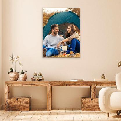 Custom Canvas Prints with Your Photos- Personalized Printing Pictures, Framed Wall Art for Living Room Custom Gift With The Family, Pet, Lovers Picture 6 x 8 inche