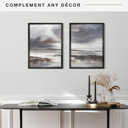 MCS Trendsetter 18x24 Poster Frame Black High-Gloss, Vertical & Horizontal Wall Hanging Large Picture Frame for Photos, Posters & Art Prints (2-Pack)