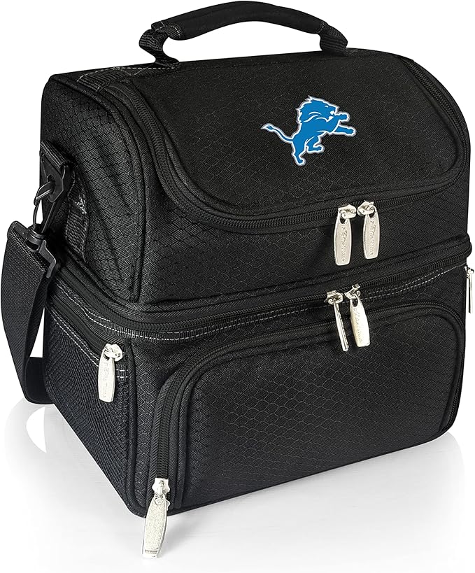 PICNIC TIME NFL unisex-adult NFL Pranzo Lunch Bag, Insulated Lunch Box with Picnic Set, Lunch Cooler Bag