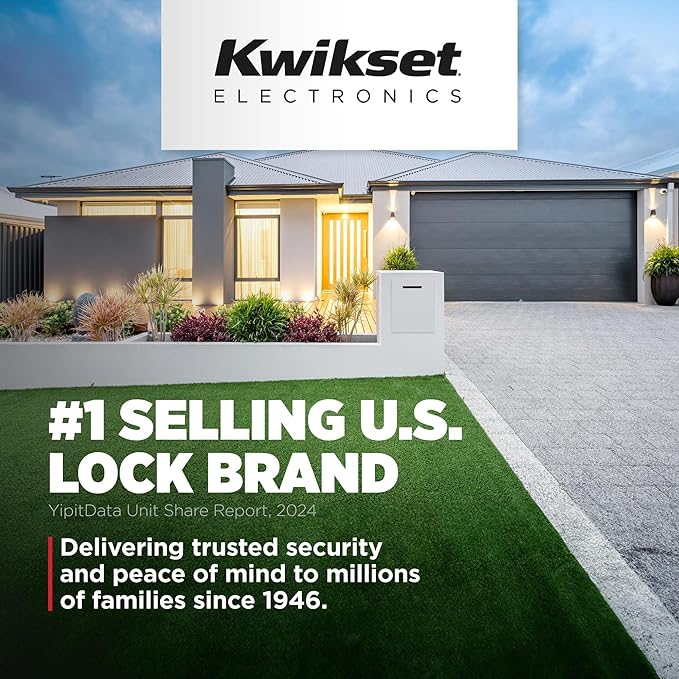 Kwikset Halo Select Plus Satin Nickel Touchscreen Apple Home Keys Tap-to-Unlock, Wi-Fi and Matter Enabled Smart Lock Deadbolt with Door Status Sensor and Intrusion Detection