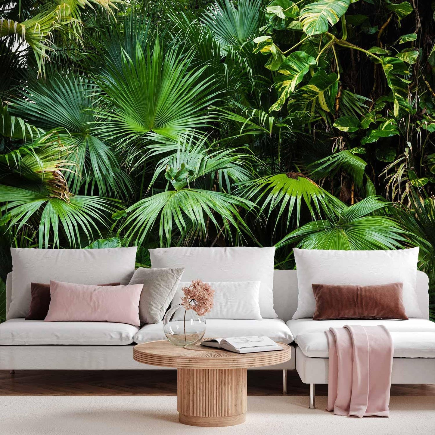 artgeist Wall Mural Tropical 177"x124" XXL Peel and Stick Self-Adhesive Wallpaper Removable Large Sticker Foil Wall Decor Print Picture Image Design