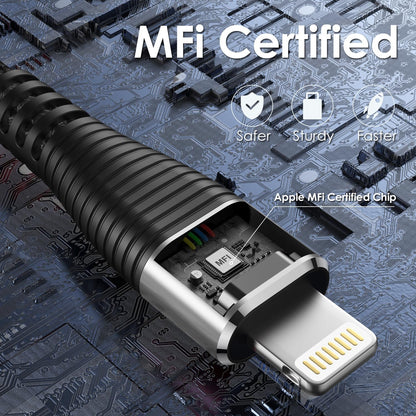 USB C to Lightning Cable 6FT 2Pack [Apple MFi Certified] iPhone Charger Fast Charging Cord Type C to Lightning Cable for iPhone 14 Pro Max/Plus/13/12/11/X/XR/XS/SE/8/7/6/5/iPad - Black