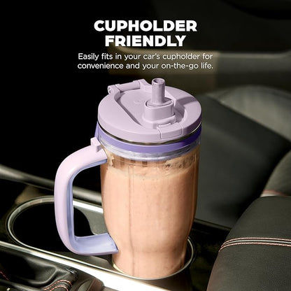 Ninja BlendBOSS | Personal Smoothie Tumbler | 26oz Travel Tumbler w/Leakproof Lid, Detachable Straw & Integrated Chug Spout | Dishwasher Safe & BPA Free | Lavender Lemonade | XSKDB326SLPR| 2025