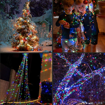 100Count (2pk of 50L) String Lights, LED Christmas Lights, 6" SPACING,Green Wire,Multicolour
