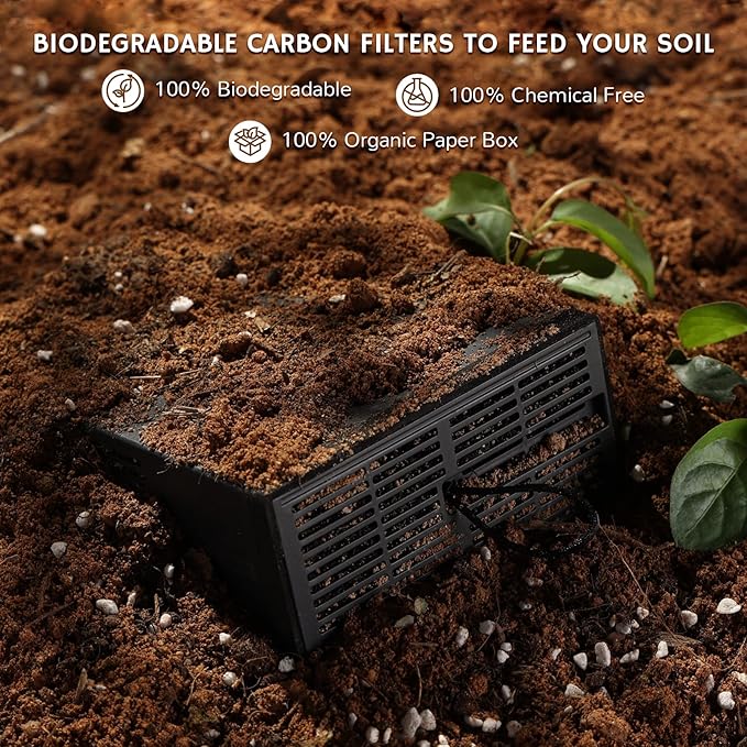 Airthereal Bundle | 2-Pack Replacement Activated Carbon Filters and 1 Electric Kitchen Composter Bucket with Lid for R500 Revive Electric Kitchen Composter
