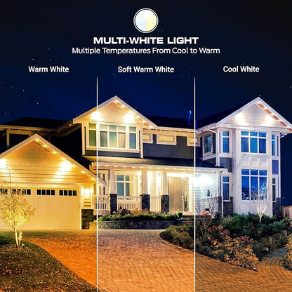 Monster Smart Permanent Outdoor Lights, 50ft, 36 LED Eaves Lights, RGB+IC+WW, Weather & Water Resistant, App & Voice Control, Compatible with Alexa and Google, for Halloween, Christmas & Year-Round