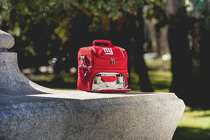 PICNIC TIME NFL unisex-adult NFL Pranzo Lunch Bag, Insulated Lunch Box with Picnic Set, Lunch Cooler Bag