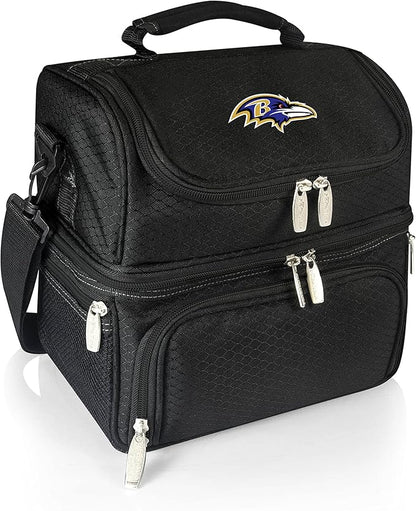 PICNIC TIME NFL unisex-adult NFL Pranzo Lunch Bag, Insulated Lunch Box with Picnic Set, Lunch Cooler Bag