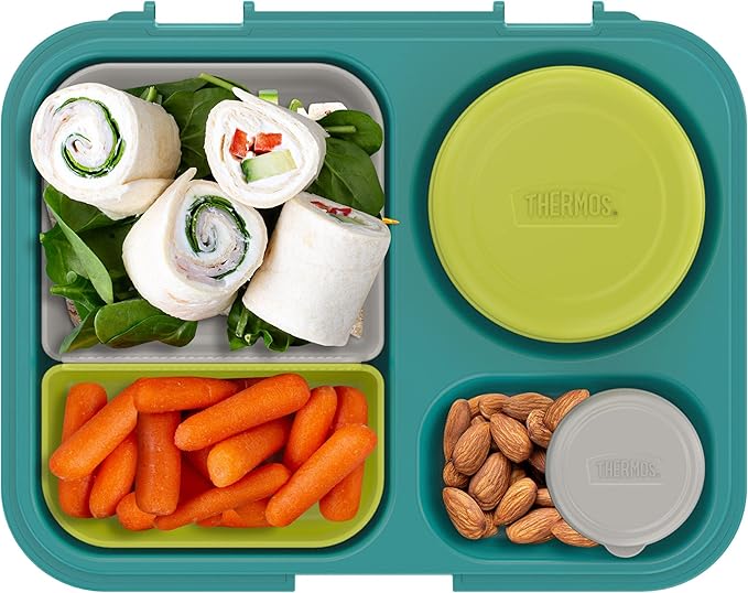 THERMOS Kids Freestyle Food Storage Lunch Kit, Blue