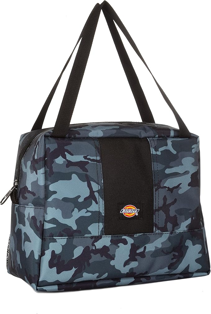 Dickies Insulated Lunch Bag Holder for Work, Thermal Reusable Office Lunch Box for Men, Women (Grey Camo)