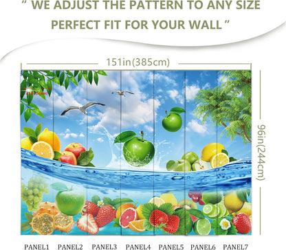 Fruit Wall Mural Wallpaper for Bedroom Living Room(Not Peel and Stick)