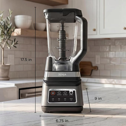 Ninja BN751 Professional Plus DUO Blender, 1400 Peak Watts, 3 Auto-IQ Programs for Smoothies, Frozen Drinks & Nutrient Extractions, 72-oz. Total Crushing Pitcher & (2) 24 oz. To-Go Cups, Black