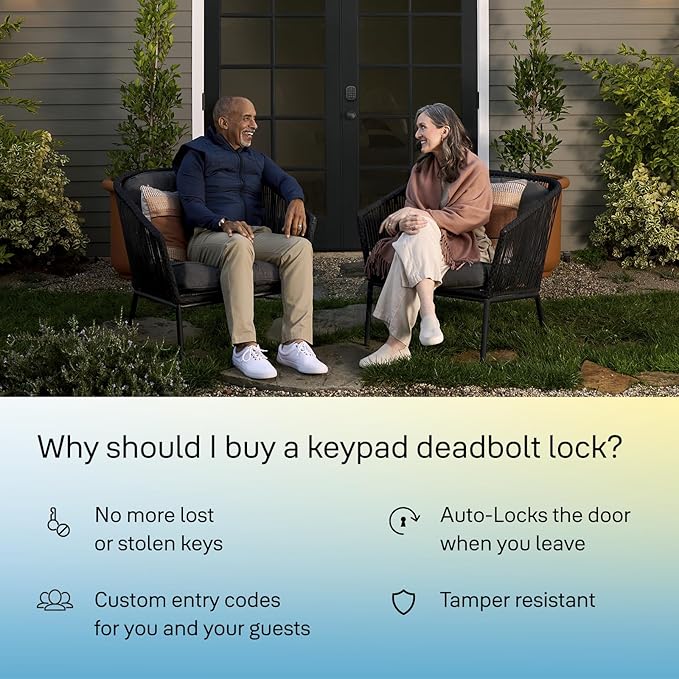 Yale Security Keyless Entry Keypad Deadbolt (YRD137) - Unlock Using Your Entry Code - No app or connectivity - Satin Nickel