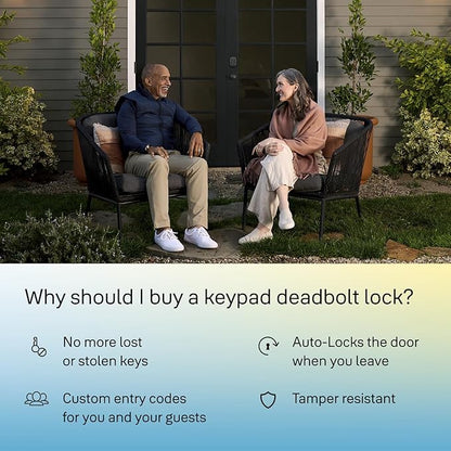 Yale Security Keyless Entry Keypad Deadbolt (YRD137) - Unlock Using Your Entry Code - No app or connectivity - Satin Nickel