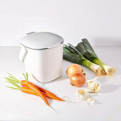 OXO Good Grips Easy-Clean Compost Bin, White - 0.75 GAL