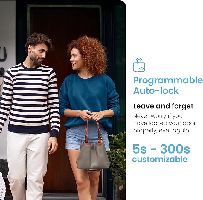 Lockly Smart Lock Model 7S, Bluetooth Smart Door Lock, Keyless Entry with PIN Genie® Digital Keypad, Front Door Lock Deadbolt, Voice Control & Auto Lock