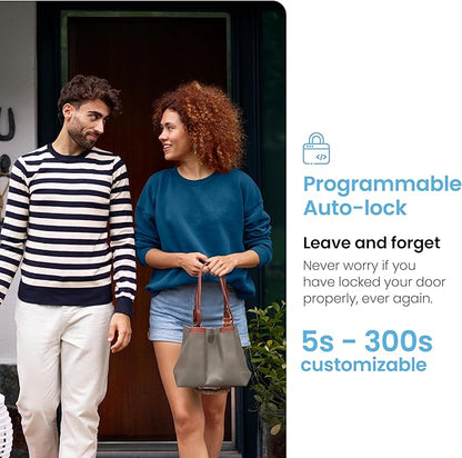 Lockly Smart Lock Model 7S, Bluetooth Smart Door Lock, Keyless Entry with PIN Genie® Digital Keypad, Front Door Lock Deadbolt, Voice Control & Auto Lock