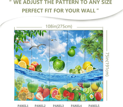 Fruit Wall Mural Wallpaper for Bedroom Living Room(Not Peel and Stick)