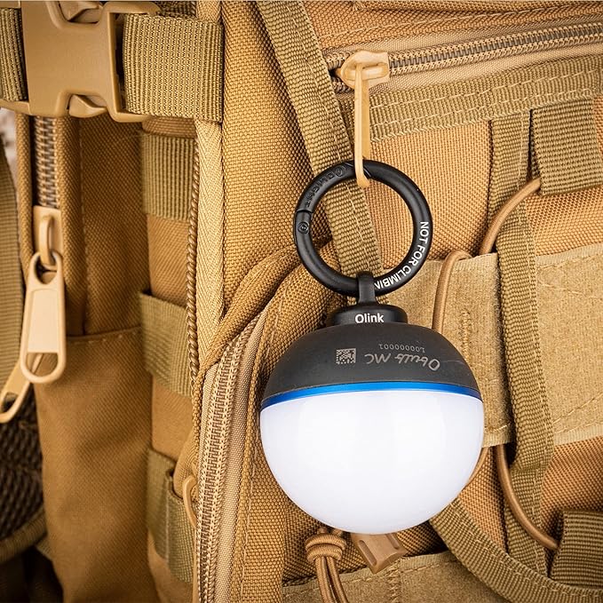 OLIGHT Sphere Smart Night Light, 75 lumens Stepless Dimming Table Lamp Bundle with OLINK Portable Magnetic Hook Compatible Flashlights