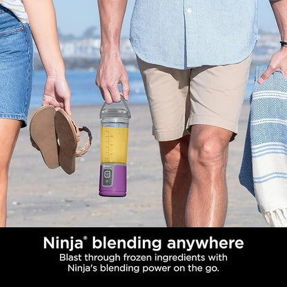 Ninja Blast 16 oz. Personal Portable Blender with Leak Proof Lid and Easy Sip Spout, Perfect for Smoothies, Cordless, USB-C Rechargeable, Dishwasher Safe Parts (Renewed) (Passion Fruit Purple)