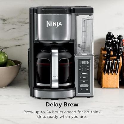 Ninja Fresh Brew™ Drip Coffee Maker | Programmable 14Cup Glass Carafe, Brew Classic & Rich, 70oz Removable Water Reservoir | Small Batch, Delay Brew, Adjustable Warming Plate | Stainless Steel | CE451