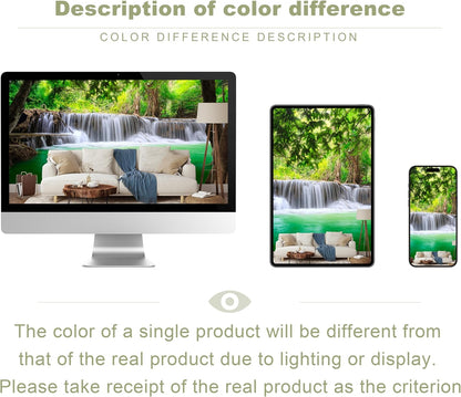 Green Landscape Wall Mural Nature Lake Waterfall Wallpaper Decor for Bedroom Living Room Bathroom (Not Peel n' Stick)