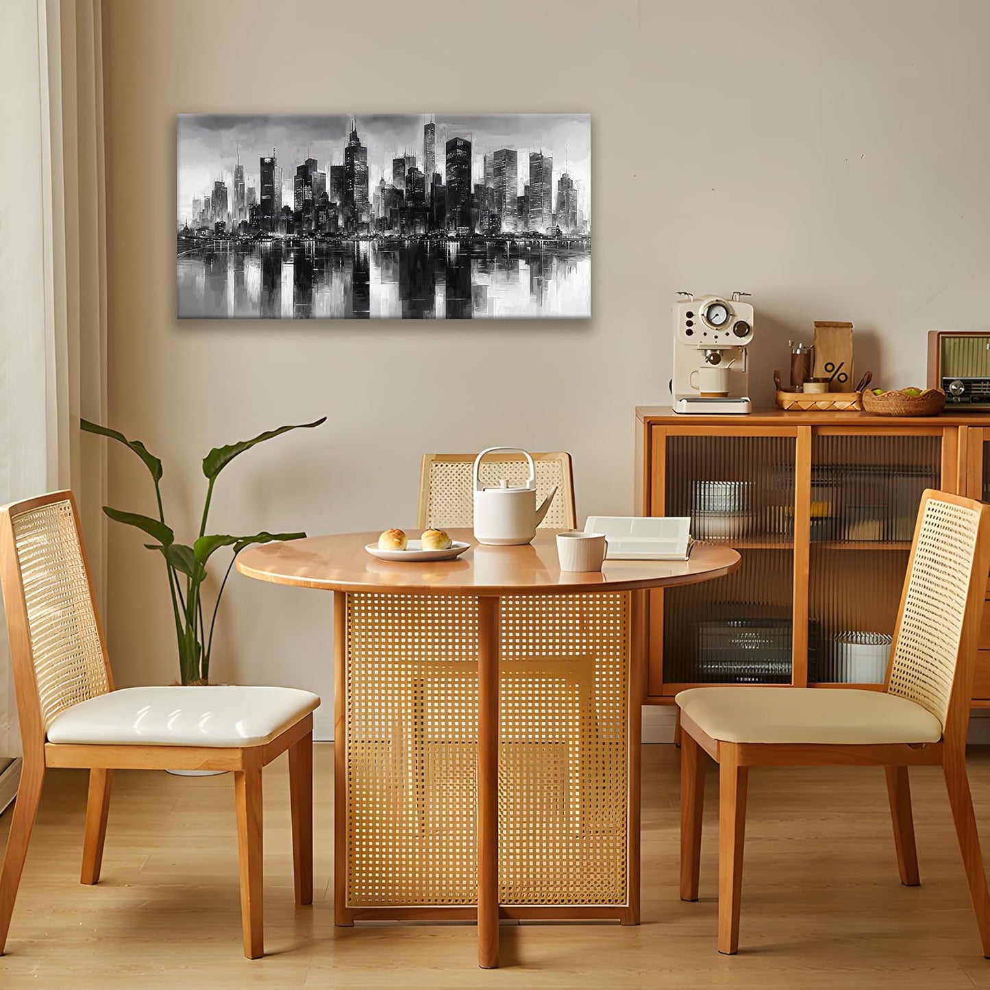 QSQ New York City Wall Art Brooklyn Bridge Wall Art Print Paintings Modern Cityscape Canvas Art Wall Decor Picture For Bedroom Apartment Office Home Decor Chicago Artwork 20 × 40 In