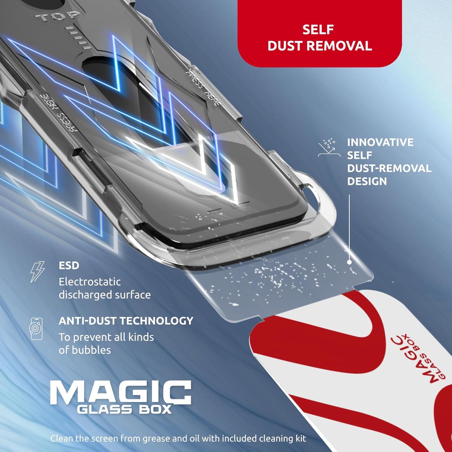 Screen Protector for iPhone 14 Pro Max – Tempered Glass Screen Protector for iPhone 14 Pro Max Kit with Applicator - Full Edge-to-Edge Protection, 9H Hardness, Oleophobic Coating - Black