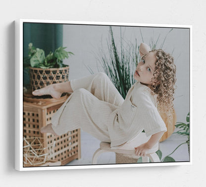 Personalized Custom Canvas Prints: Photo On Canvas (White, 24x36) Transform Your Photos into Stunning Framed Wall Art Digitally Printed Photo To Canvas Ideal for Home Decor, Gifts Keepsakes.