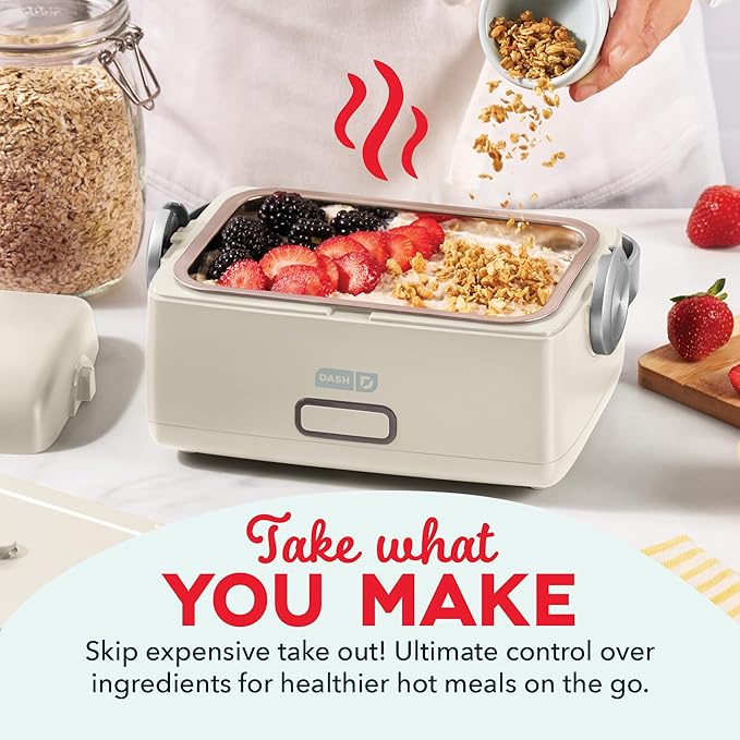 DASH Hot2Go™ Personal Food Warmer (30 Ounces, with spoon & fork)