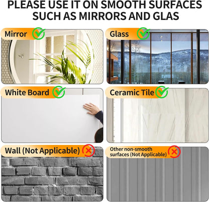 ZYCCER Double Sided Silicone Suction Phone Holder Mount,Compatible with iPhone and Android Cases Hands-Free Mirror Shower Phone Mount Strong Grip Holder (White, Single Sided 1PCS)