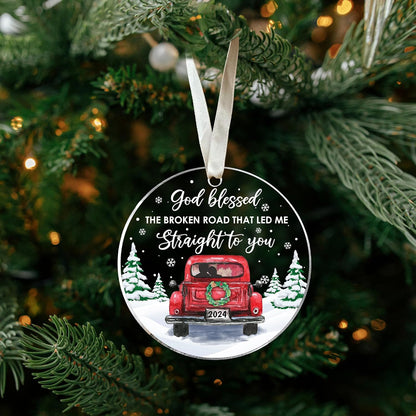 Couple Ornament - Couple Gifts - Gifts for Girlfriend, Boyfriend, Wife, Husband - Anniversary Ornaments for Him, Her - Acrylic Ornament 2024
