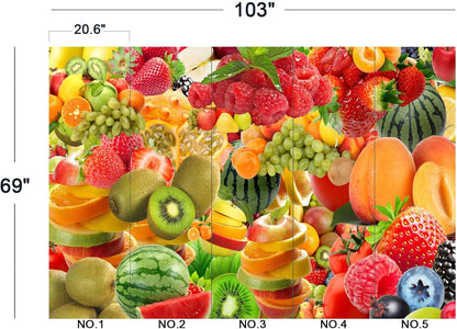 Fruit Cocktail Wall Mural Wallpaper 103" x 69"