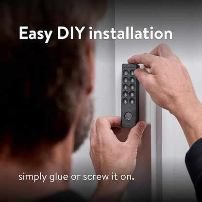 Nuki Keypad 2, Fingerprint Door Access, Secure Code Entry for Smart Lock, Easy Install, Keyless Entry for Kids, Seniors, Guests, Smartphone-Free Access