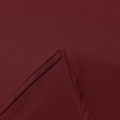 sancua Rectangle Tablecloth - 60 x 60 Inch - Stain and Wrinkle Resistant Washable Polyester Table Cloth, Decorative Fabric Table Cover for Dining Tables, Buffet Parties and Camping, Burgundy