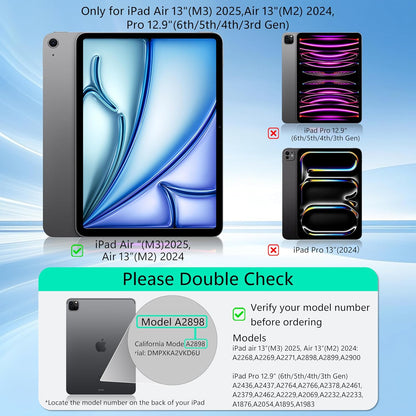 Keyboard Case for 2023 Model 12 inch iPad pro/iPad Air (4th /5th Generation) 2024 Model 12 inch iPad pro/iPad AirEasy-Set Floating Cantilever Stand Magic Magnetic Backlit-Multi-Touch Trackpad