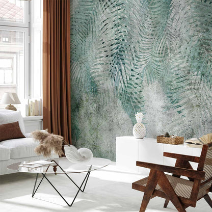 artgeist Wall Mural Leaves 135x101 in - XXL Peel and Stick Self-Adhesive Wallpaper Removable Large Sticker Foil Wall Decor Print Picture Design Nature Botanical Plants Palm Abstract b-C-0861-a-a