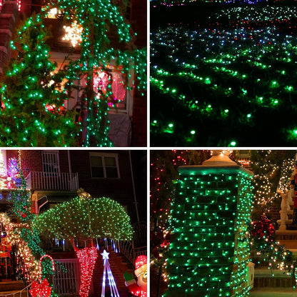 Green Wire,Green,Incandescent Bulb 100 Mini String Lights for Indoor Christmas Tree Garland Birthday Wedding Party Festival Decoration