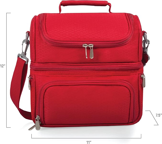 PICNIC TIME NFL unisex-adult NFL Pranzo Lunch Bag, Insulated Lunch Box with Picnic Set, Lunch Cooler Bag