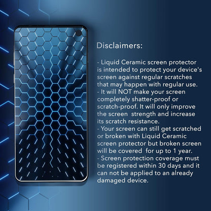 Glass Screen Protector With $200 Coverage | Wipe On Shatter and Scratch Resistant Nano Protection for All Phones Tablets and Smart Watches - Universal