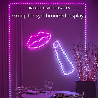 Twinkly Dots String Lights App-Controlled Flexible LED Color Changing String Lights, 60 RGB (16 Mil. Colors). 200 LED / 33 Ft Black Wire. USB-Powered Indoor Smart Home Lighting Decoration