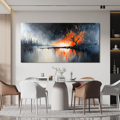 Canvas Wall Art Decor Black and White Wall Art Prints Modern Tree of Life Wall Art Canvas Art Wall Decor Wall Art Decorations Pictures for Living Room Artwork for Walls Home Office Decor 20" X 40"