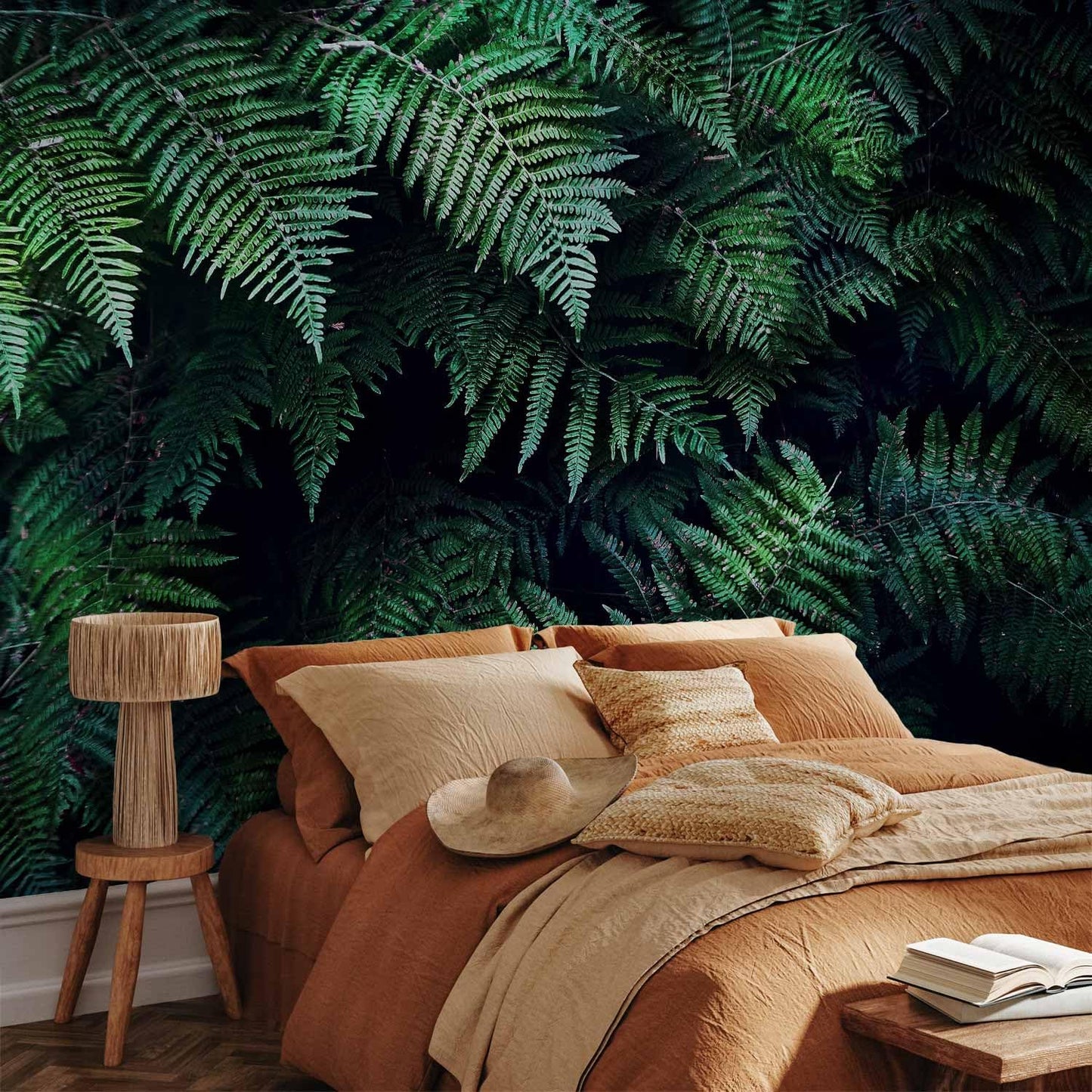 artgeist Wall Mural 3D Effect 116x83 in - XXL Peel and Stick Self-Adhesive Wallpaper Removable Large Sticker Foil Wall Decor Print Picture Image Design - Tropical Leaves b-C-0564-a-a