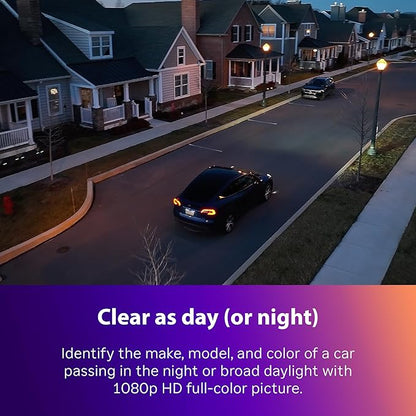 Roku Outdoor Camera - Home Security - IP65 Weather Resistant Wired Security Camera & Pet Monitor with 1080p HD Night Vision, Works with Alexa & Google, WDR, Motion & Sound Detection