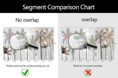 Hand Painted Coconut Tree Wallpaper Bedroom Tropical Plants Leaves Landscape Wall Mural Living Room (Not Peel and Stick)