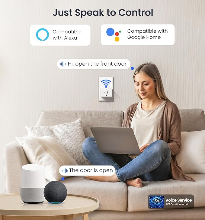 Veise VE017G Wi-Fi Keyless Entry Door Lock, App Remote & Voice Control, Fingerprint Smart Locks for Front Door, Touchscreen Electronic Keypad Deadbolt, Auto Lock, Emergency Power Port, Satin Nickel