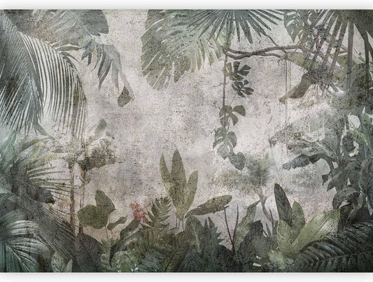 artgeist Premium Wall Mural Tropical Leaves 177x124 in - XXL Non-Woven Wallpaper Fleece Wall Decor Photo Print Picture Image Design Landscape Jungle Nature Monstera Palm Leaves b-C-0821-a-a