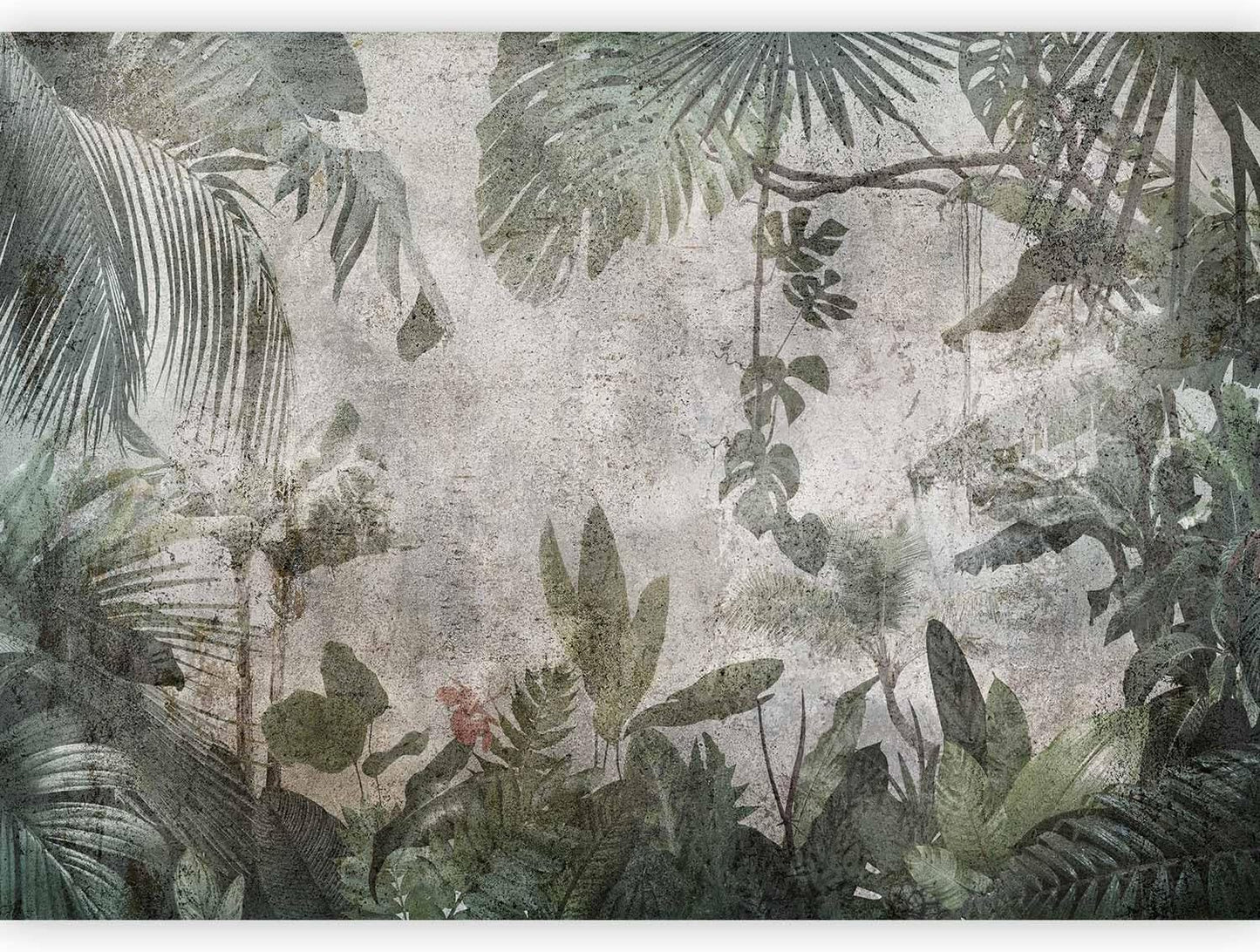 artgeist Wall Mural Tropical Leaves 173x124 in - Peel and Stick Self-Adhesive Wallpaper Removable Large Sticker Foil Wall Decor Print Picture Image Design Jungle Nature Monstera b-C-0821-a-a